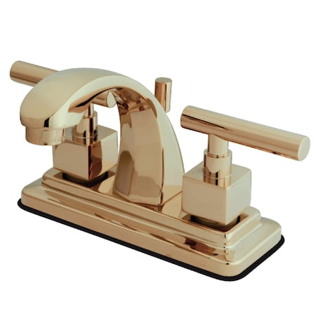 Kingston Brass KS4642CQL 4" Centerset Bathroom Faucet, Polished Brass KS4642CQL